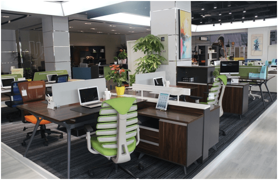 香河迪歐辦公家具專賣店擺場