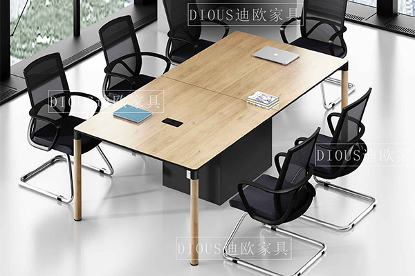 企業(yè)辦公樓簡約職員洽談辦公會議桌椅