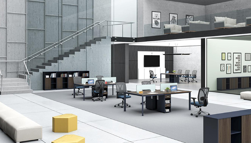 奔騰系列 - 時尚簡約辦公室職員桌