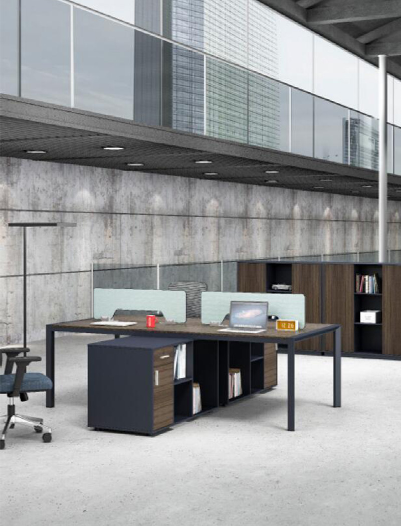 奔騰系列 - 時尚簡約辦公室職員桌