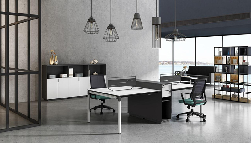 格林系列 - 綠色環(huán)保膠板職員桌