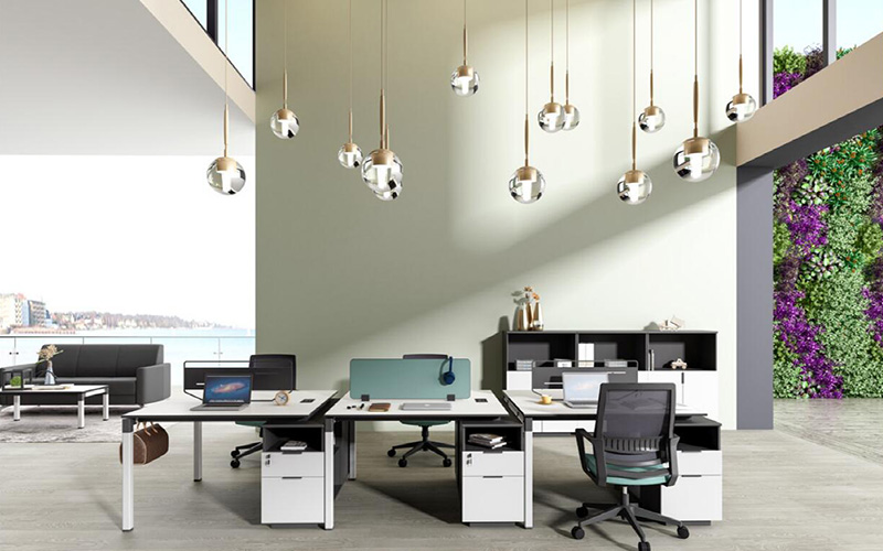 格林系列 - 綠色環(huán)保膠板職員桌