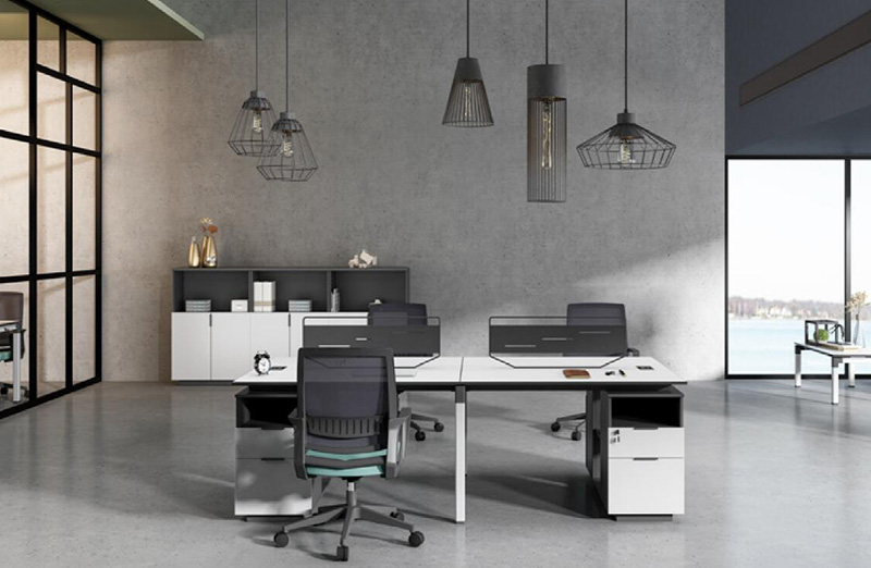 格林系列 - 綠色環(huán)保膠板職員桌