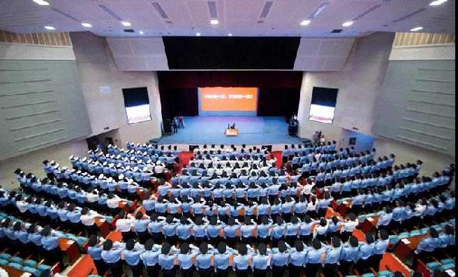 實(shí)木會(huì)議條桌+連排禮堂椅