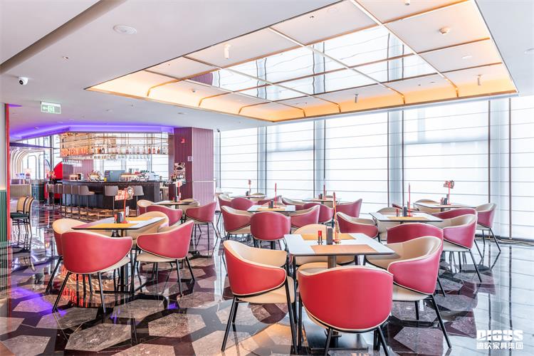 酒店吧臺(tái)休閑區(qū)和餐廳家具