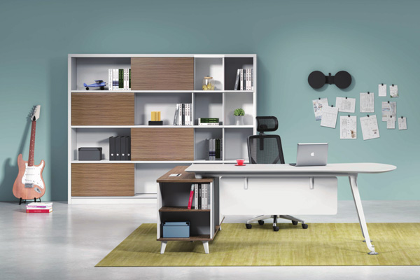 泰晤士系列膠版含副柜經(jīng)理主管辦公桌TI-D0322-2