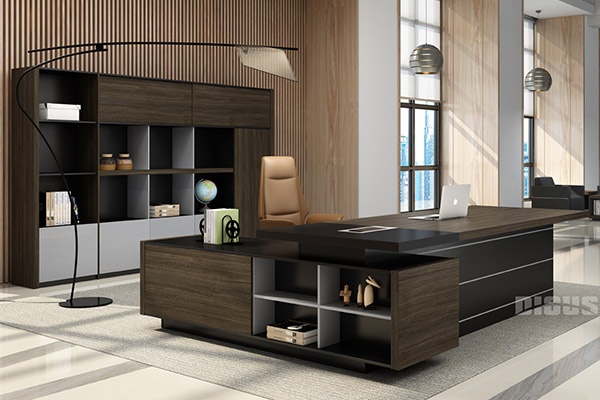 迪歐辦公室家具老板桌大班臺生產廠家-明智
