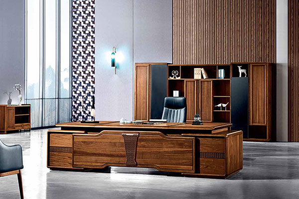 2019新款現代老板大班臺配套-萬利達