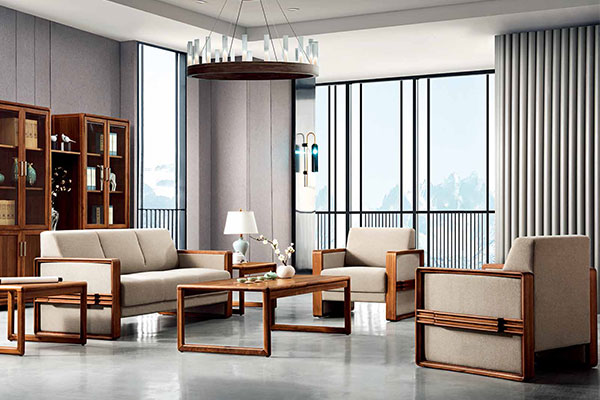 迪歐新款辦公室洽談休閑沙發(fā)-旭日東升