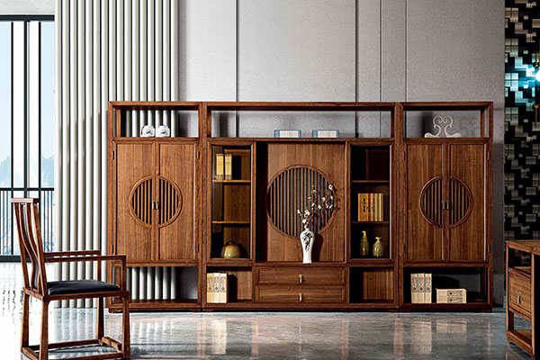 迪歐事業(yè)單位實木老板辦公室文件柜-圓意