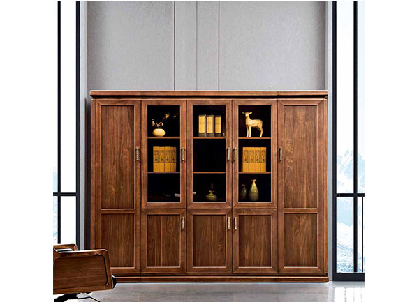 迪歐新品實(shí)木老板辦公文件柜-至臻