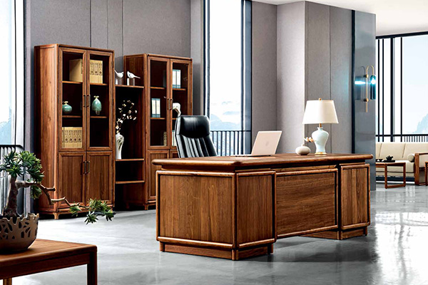 十環廠家全實木老板總裁辦公大班臺- 旭日東升系列