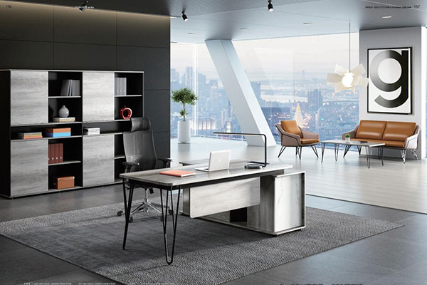 迪歐廠家定制圓方系列 - 老板創業現代辦公室辦公桌