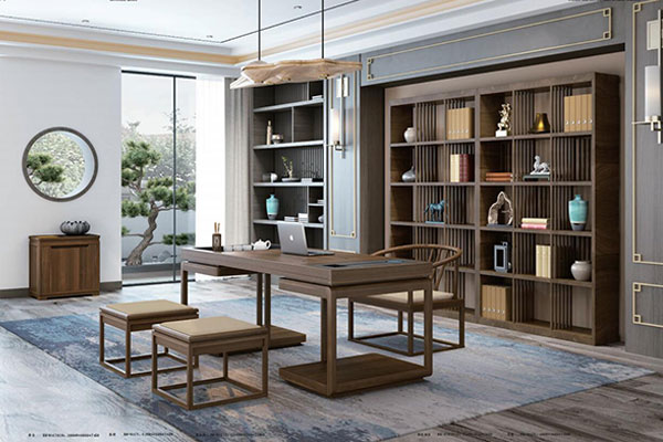 迪歐家具半木系列 - 原木色老板經理辦公室班臺 迪歐家具半木系列 - 原木色老板經理辦公室班臺