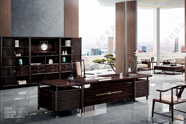 新品-“泊”系列-總裁實木辦公家具配套-迪歐壹品